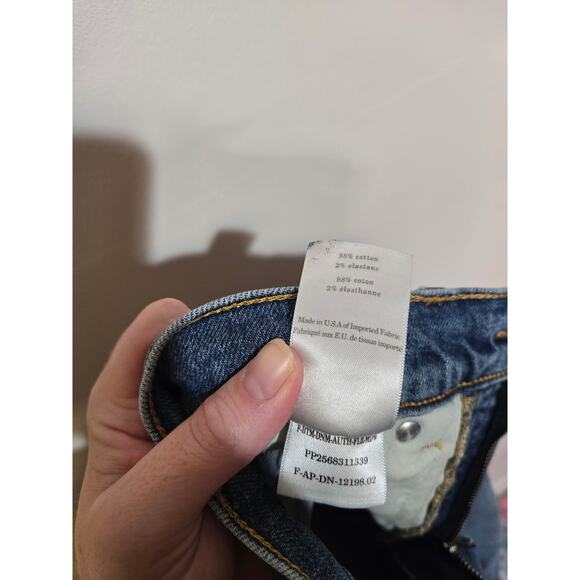 EVERLANE The High-Rise Flare Size 26 Regular Bright Indigo Blue Stretch Stretchy - Picture 11 of 16